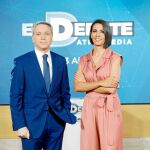 Vicente Vallés y Ana Pastor durante la presentación, el pasado viernes, del debate de Atresmedia TV. Foto: Jesús G. Feria