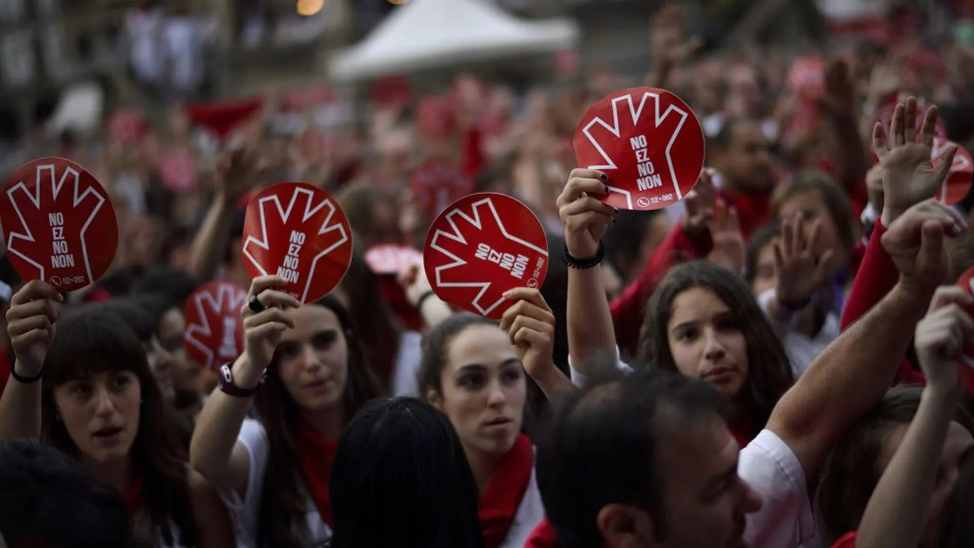 Protestas en Navarra tras la agresión sexual en los Sanfermines