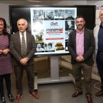 Ángeles Luengo, Miguel del Egido, Pedro Llamas y Mikel Martínez en la presentación de la cita gastronómica