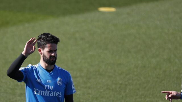 Isco, en el entrenamiento