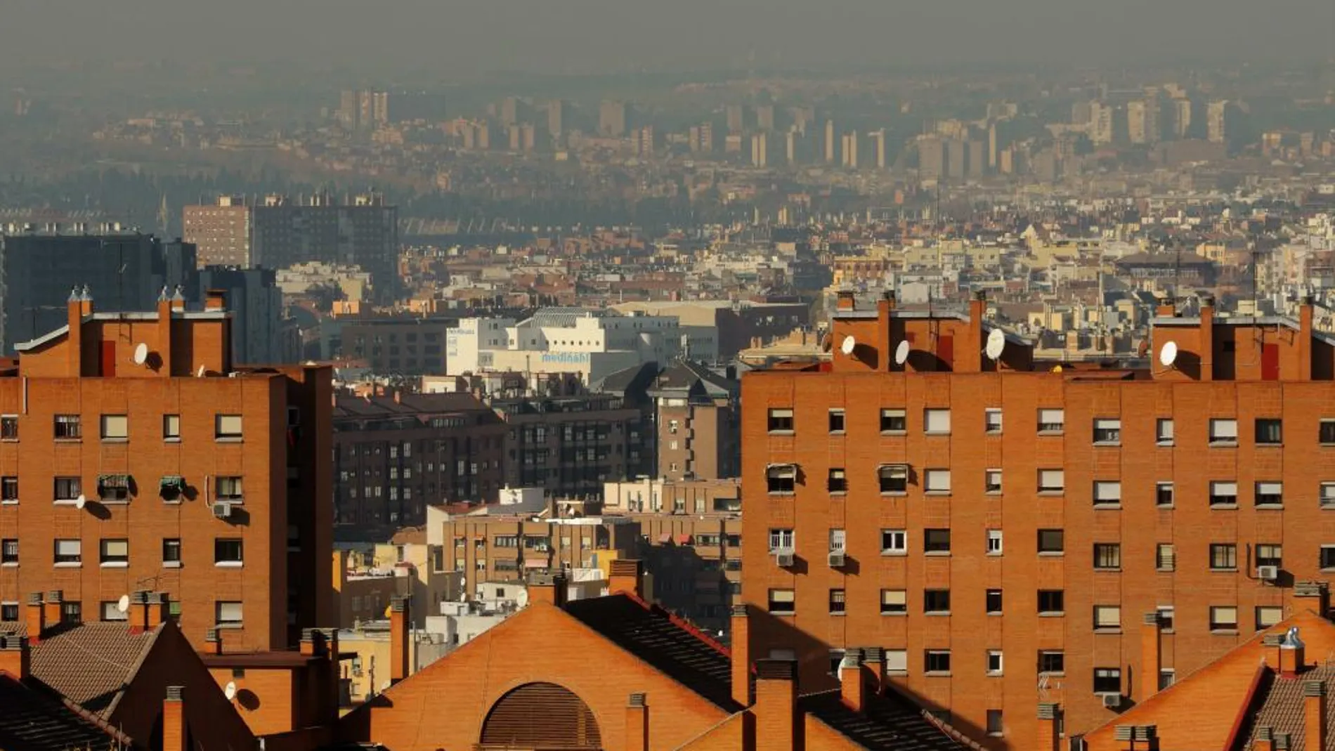 Imagen de la contaminación de Madrid
