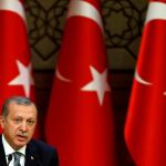 El presidente de Turquía, Recep Tayyip Erdogan, en el palacio presidencial de Ankara