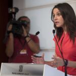 La líder de Ciutadans en Cataluña, Inés Arrimadas