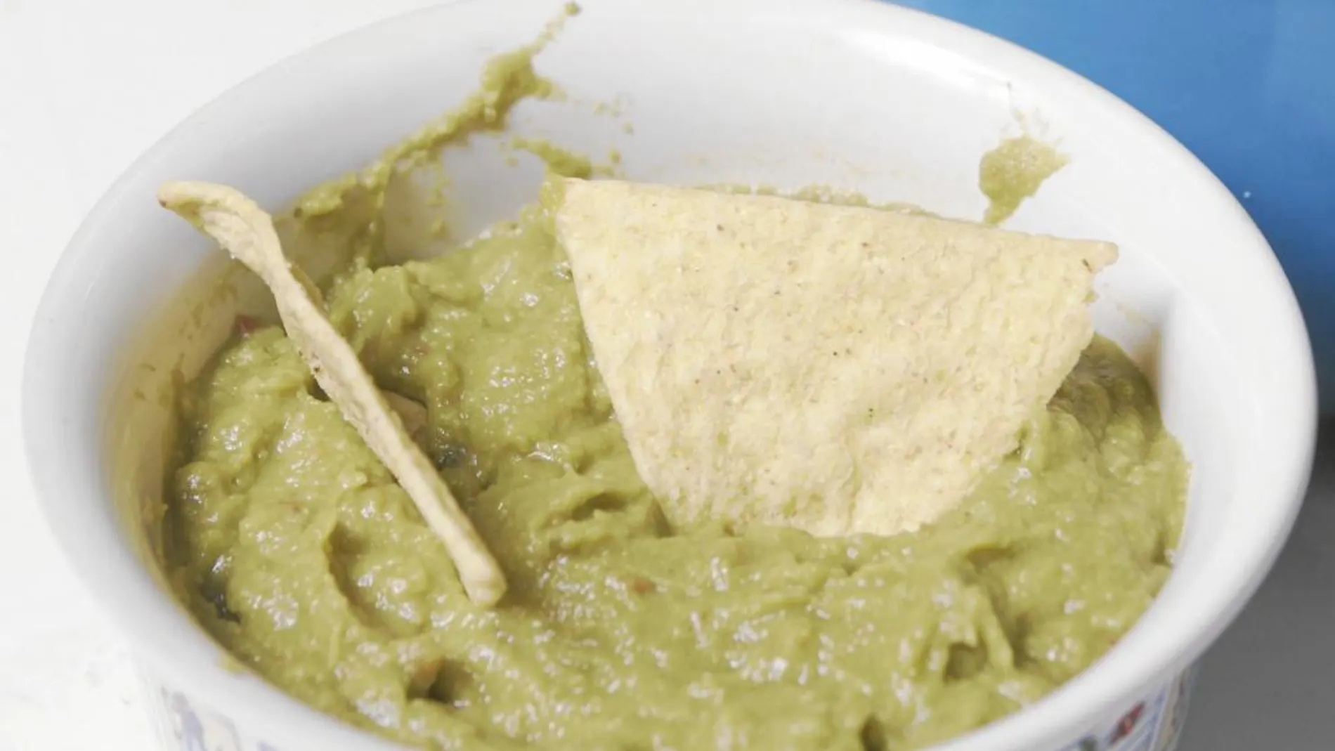 El calorímetro: 5 cucharadas soperas de guacamole