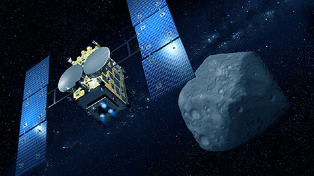Recreación artística del Hayabusa 2 /JAXA