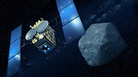 Recreación artística del Hayabusa 2 /JAXA