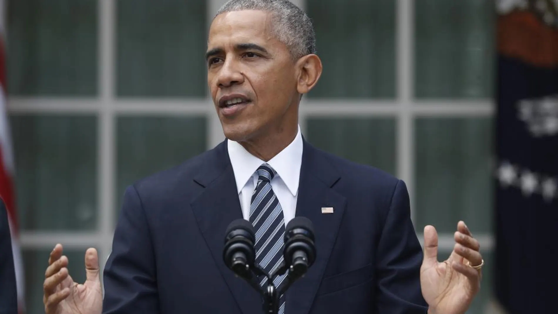 Obama durante su comparecencia para analizar la victoria de Trump