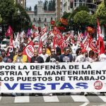 Manifestación en León por la defensa de los puestos de trabajo en Vestas