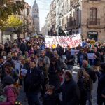 Manifestación contra e proyecto de Berkeley en Salamanca