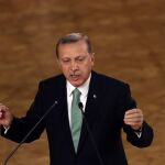 El presidente turco, Tayyip Erdogan, durante una intervención el pasado viernes en Ankara