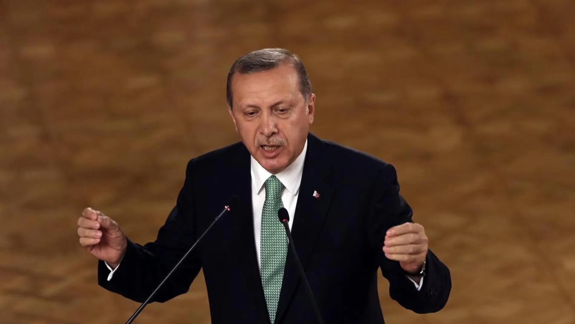 El presidente turco, Tayyip Erdogan, durante una intervención el pasado viernes en Ankara