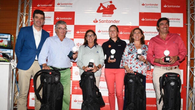 Camilla Hedberg y su equipo tras el ProAm