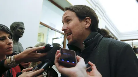 El líder de Podemos, Pablo Iglesias