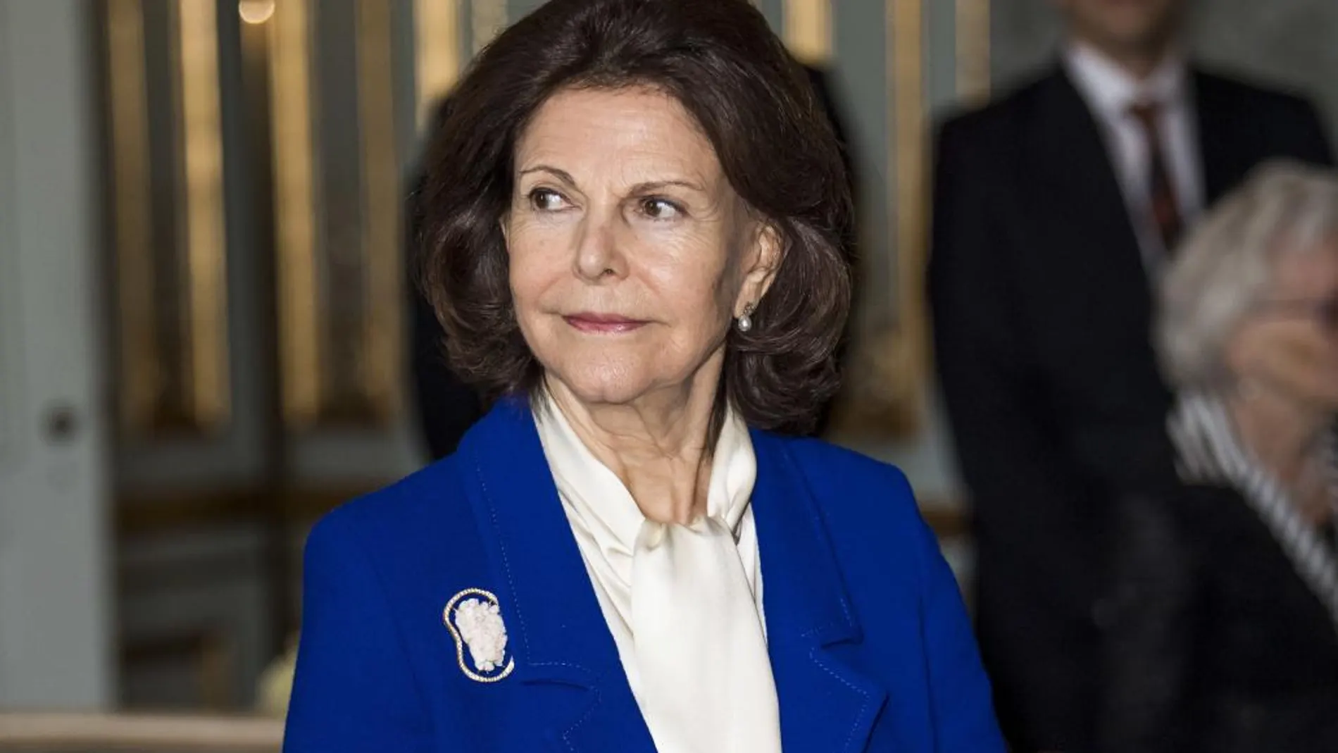 La reina Silvia de Suecia, durante un acto en el castillo real de Estocolmo el pasado día 12 de diciembre