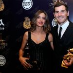 Sara Carbonero e Iker Casillas durante los premios Dragón de Oro en Oporto