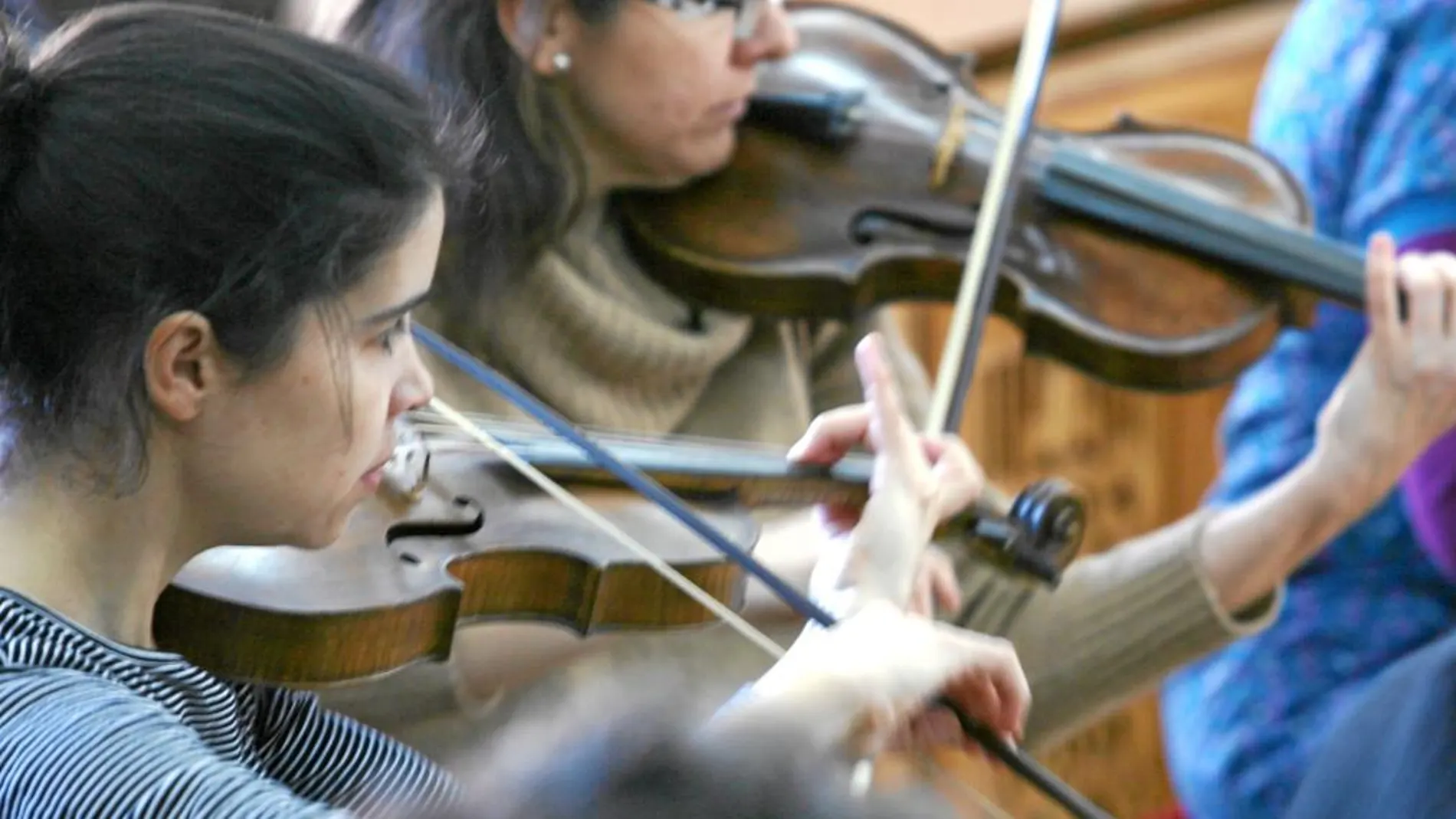 Un momento del ensayo