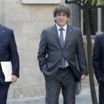 Carles Puigdemont, Oriol Junqueras y Jordi Turull