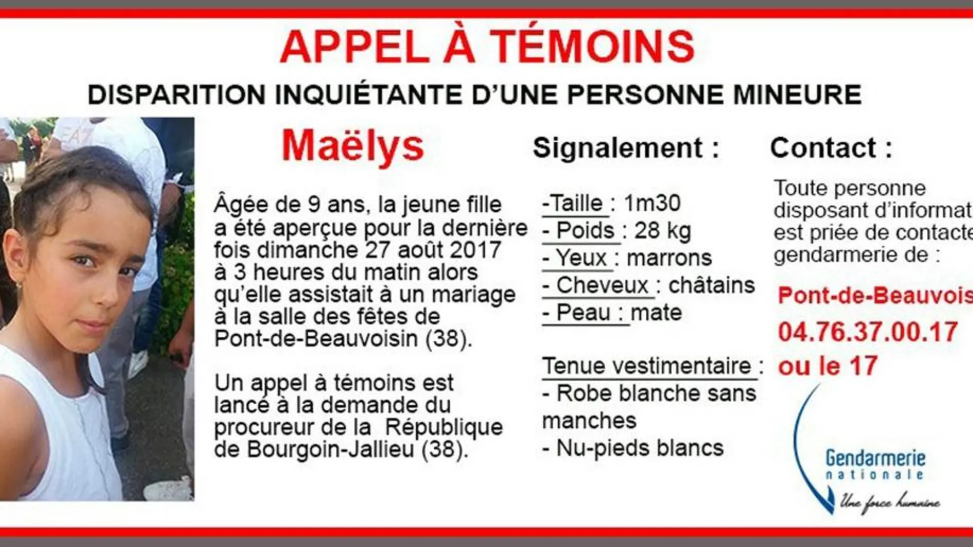 Imputado por la desaparición de una niña en Francia tras hallarse ADN en su coche