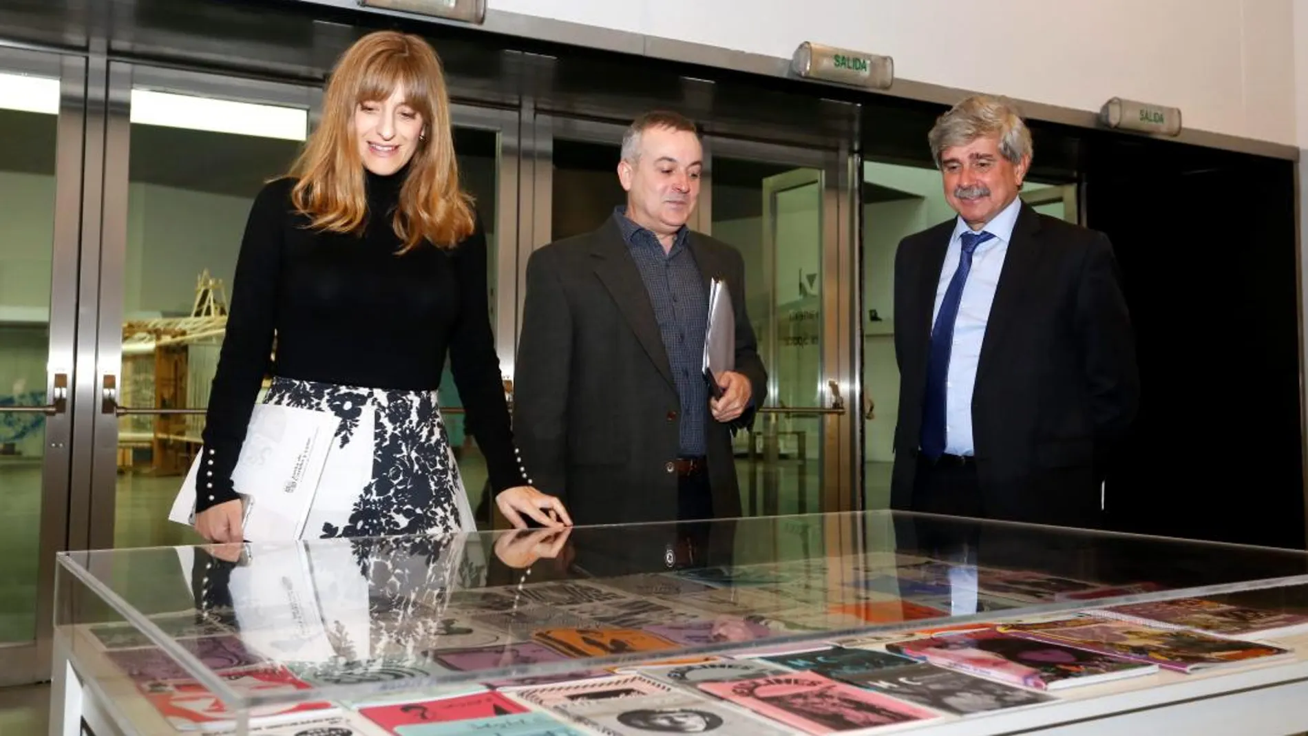 Mar Sancho, Manuel Olveira y Juan Francisco García Marín presentan la oferta expositiva del Musac