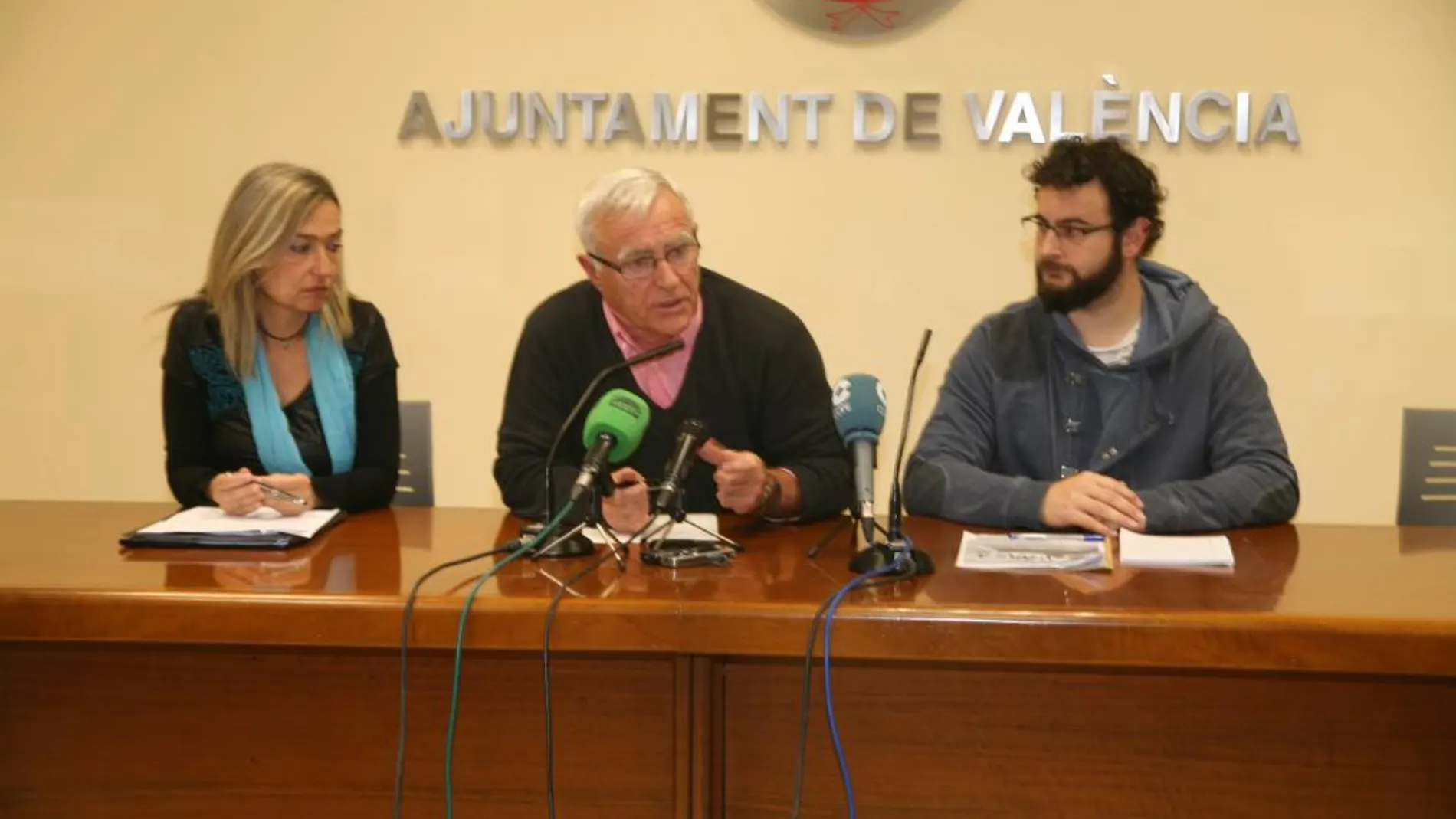 El alcalde, Joan Ribó, y el concejal Jaramillo, el día que presentaron el Encuentro