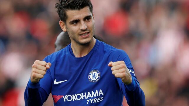 El delantero español Álvaro Morata