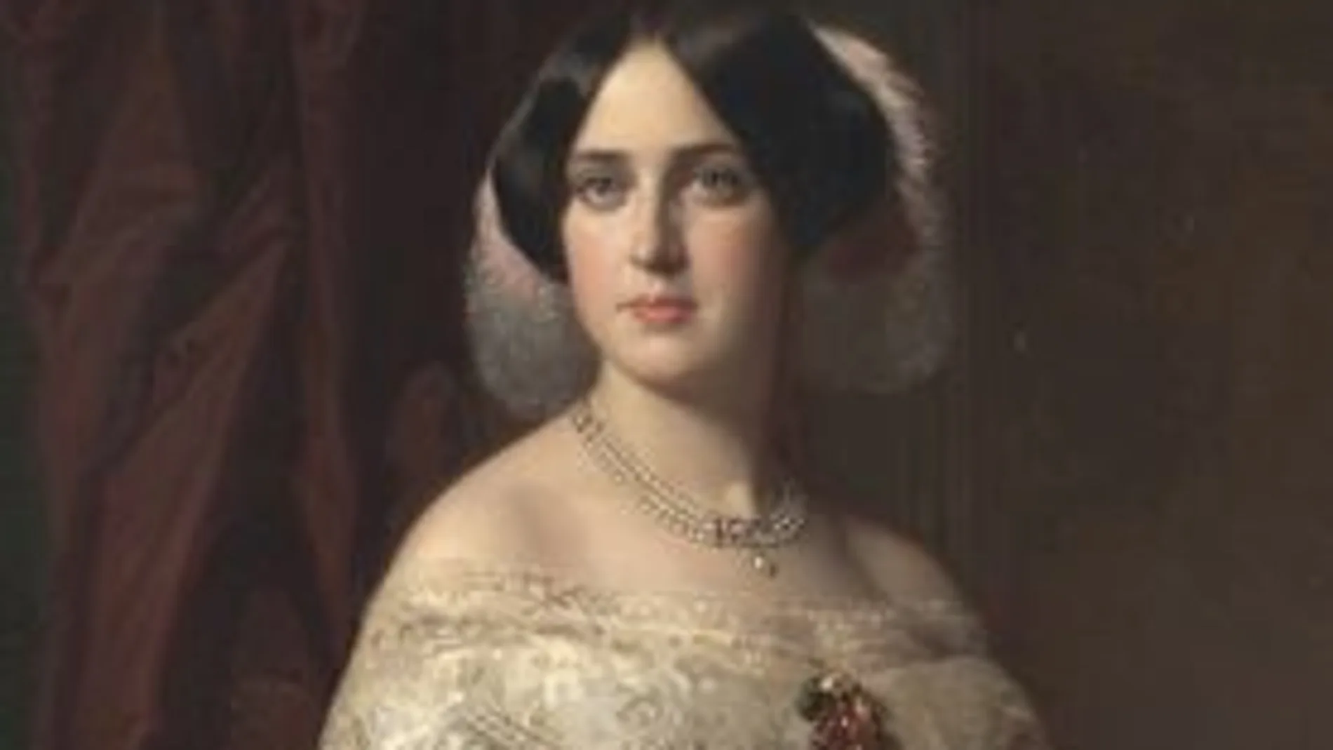 'Josefa del Águila Ceballos, luego marquesa de Espeja', obra de Federico de Madrazo fechada en 1852.