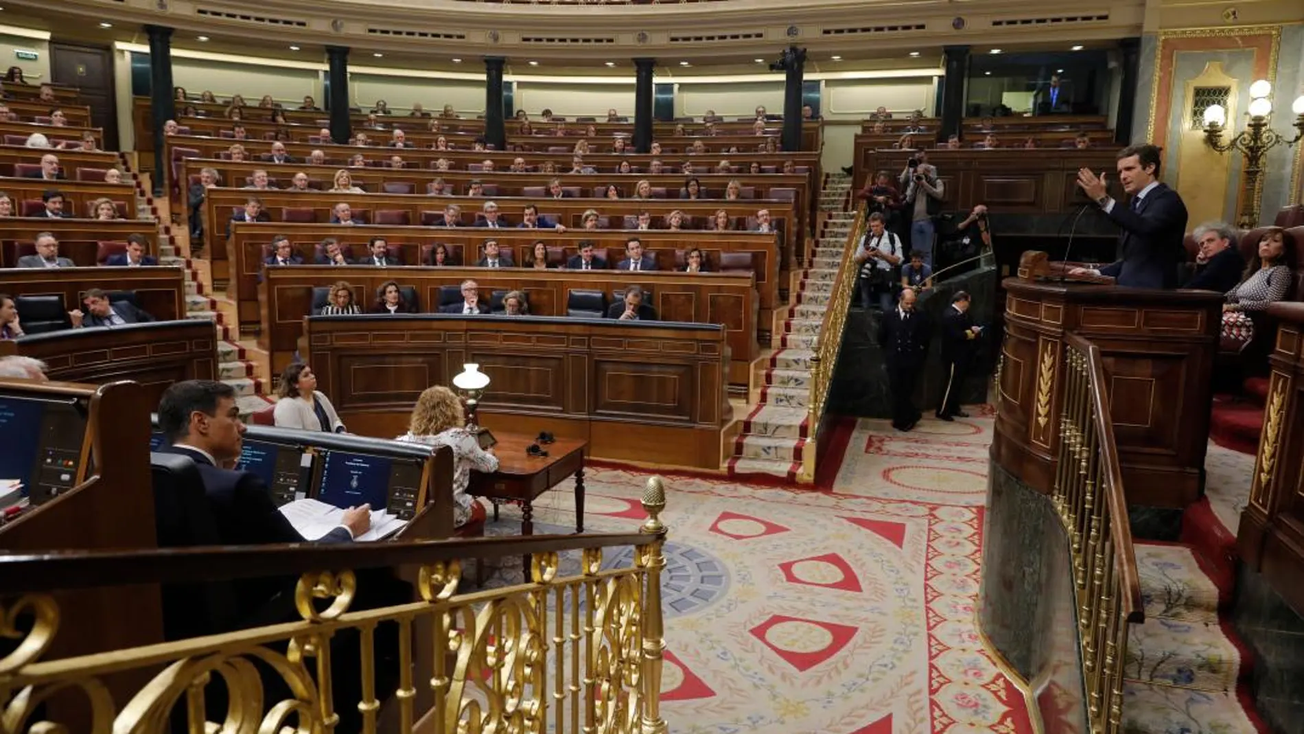 Congreso de los diputados en plena sesión de control. Foto: Jesús G. Feria