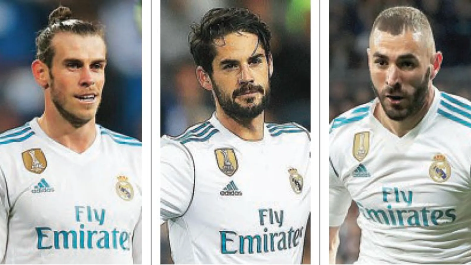 Bale, Isco y Benzema / Efe