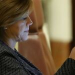 La ministra de Defensa, María Dolores de Cospedal, ha mostrado su intención de seguir como número dos del PP