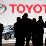 Stand de Toyota en una feria automovilística, el pasado martes / Reuters