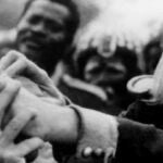 Klaus Kinski encarnó al Loco Aguirre en la película de Werner Herzog. En la imagen, el director y el actor durante el rodaje