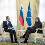 Reunión que Quim Torra mantuvo con el presidente de la República de Eslovenia, Borut Pahor, el 6 de diciembre
