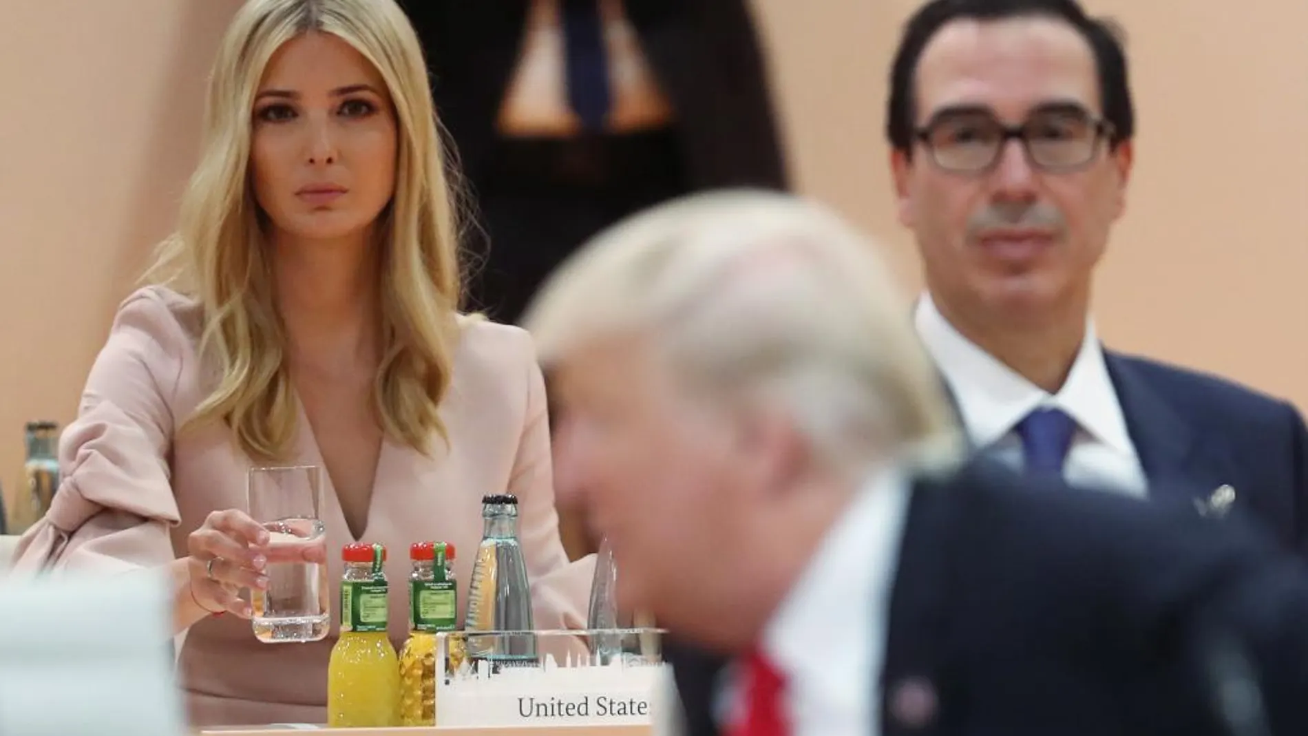 La hija del presidente de EE UU, Ivanka Trump, ocupó hasta en dos ocasiones el puesto de su padre en la Cumbre del G-20
