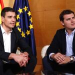 Pedro Sánchez y Albert Rivera