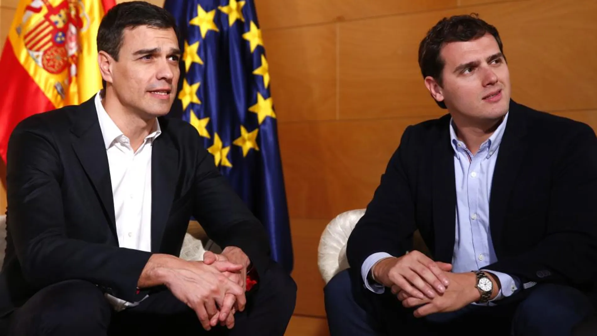 Pedro Sánchez y Albert Rivera