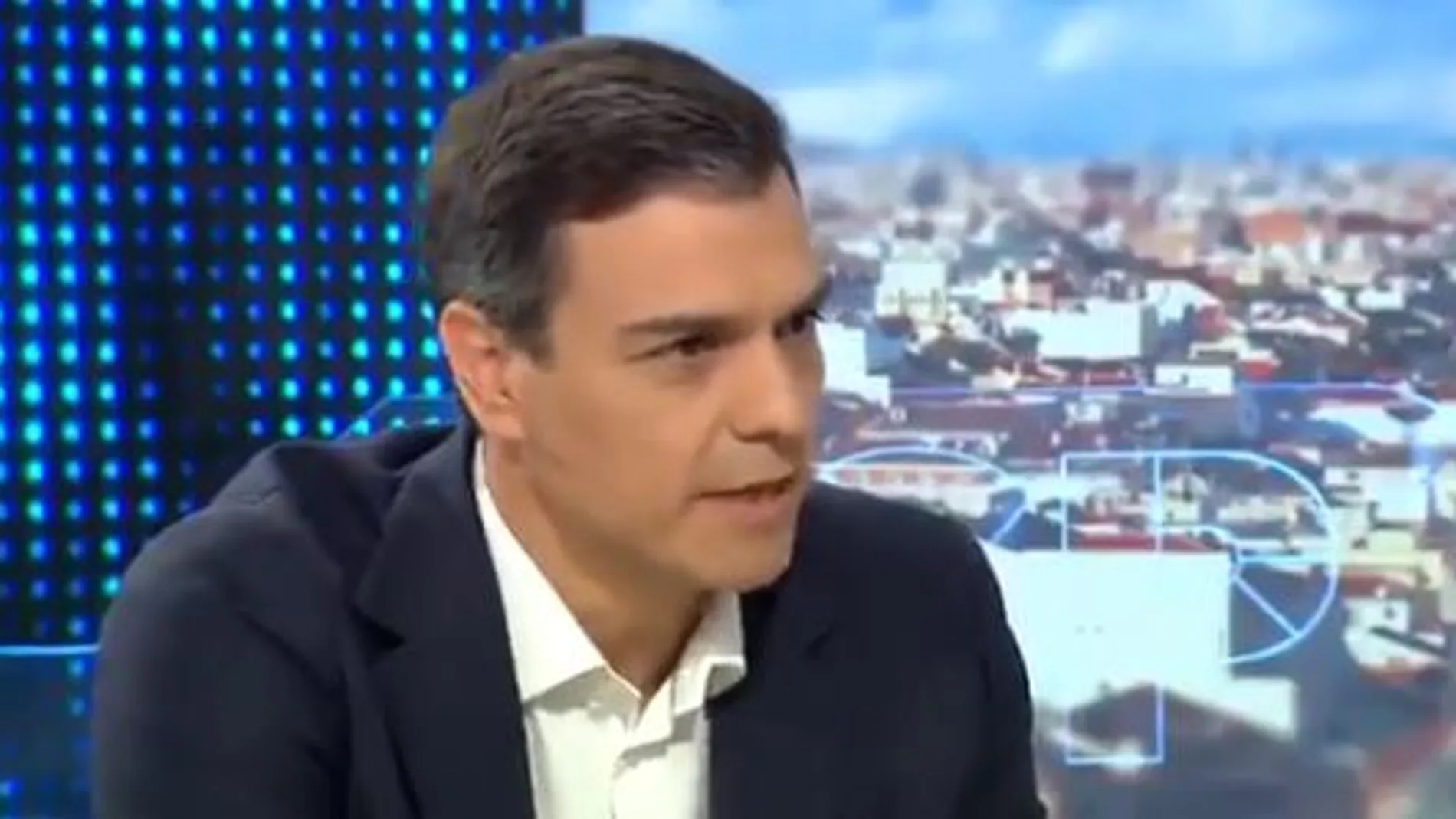 Pedro Sánchez, durante la entrevista en «Espejo Público»