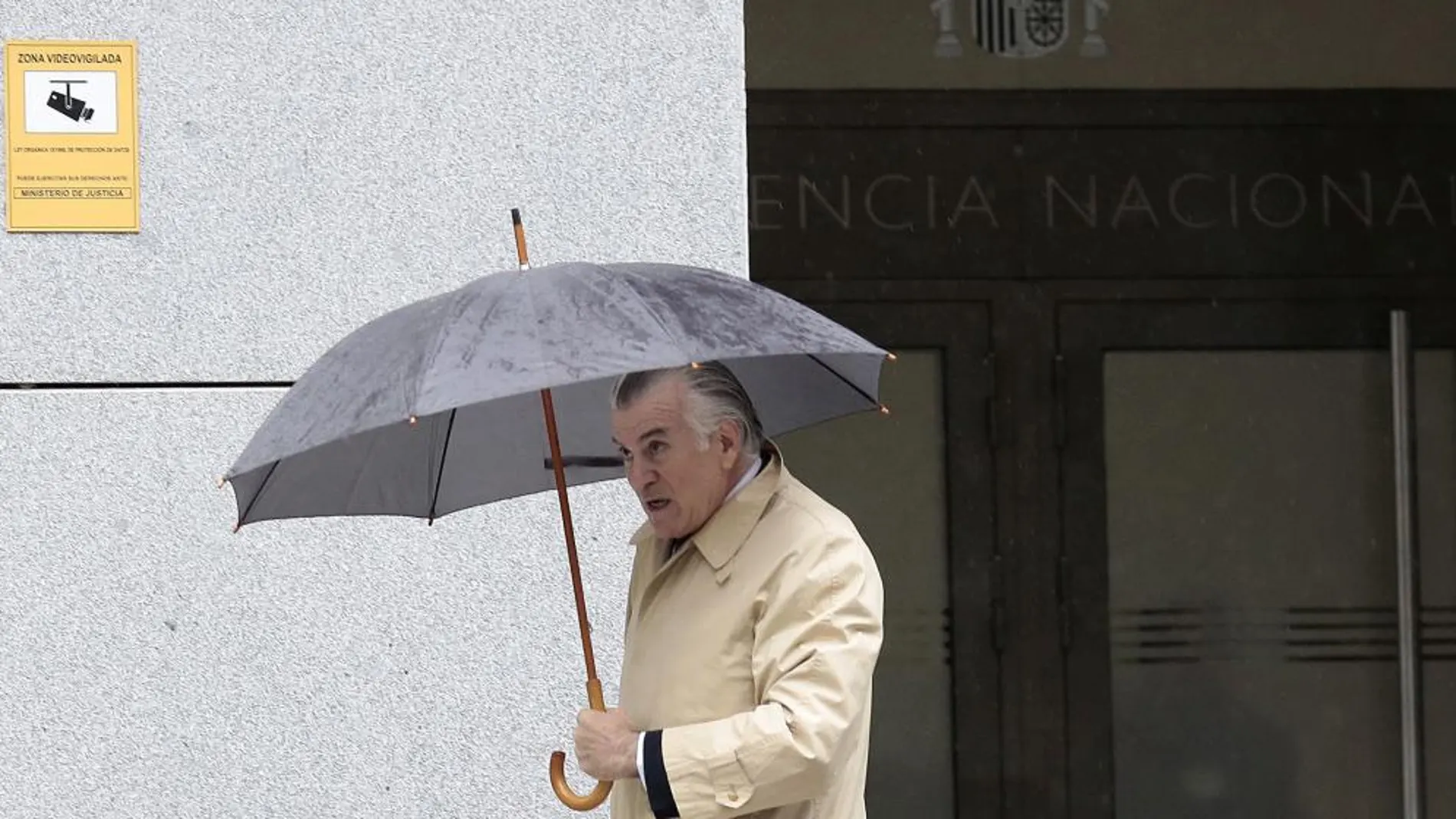 El ex tesorero del PP Luis Bárcenas, en una de sus comparecencias en la Audiencia Nacional