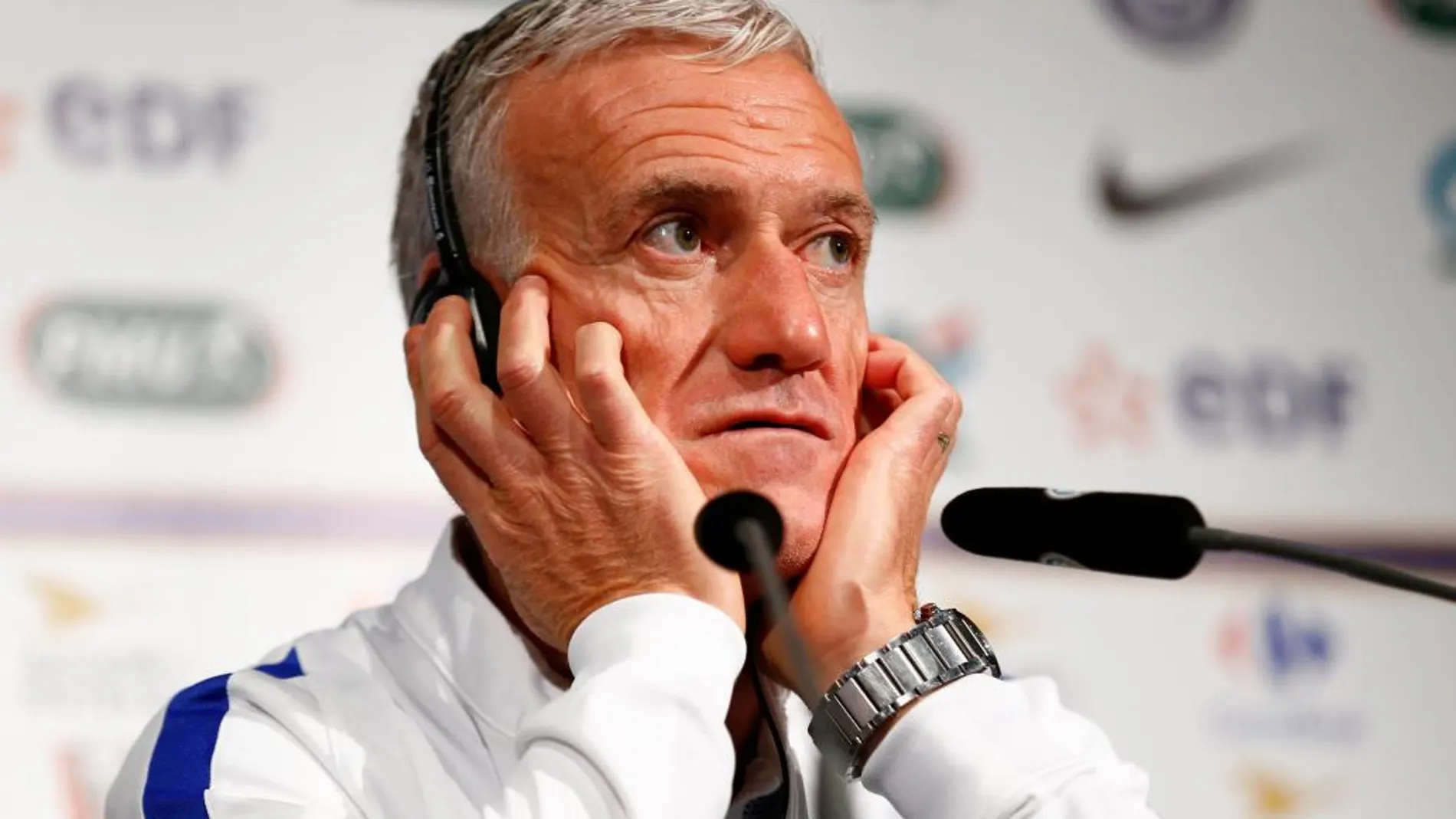 El entrenador de la selección francesa de fútbol, Didier Deschamps,