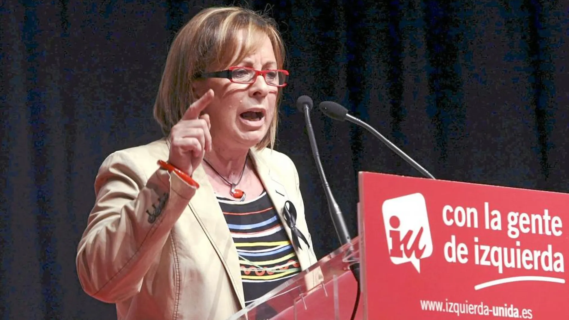 La coordinadora de Esquerra Unida y portavoz de Les Corts, Marga Sanz
