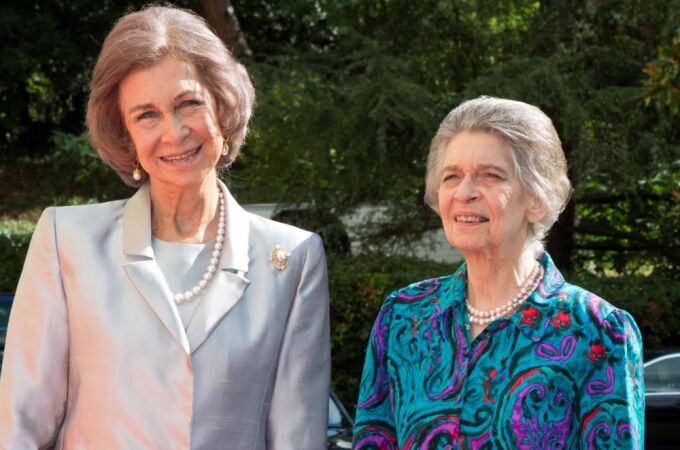 La Reina Sofía y su hermana, Irene de Grecia, en 2016