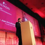 El presidente de Altadis, Juan Arrizabalaga, ayer en Sevilla, en la inauguración del congreso.