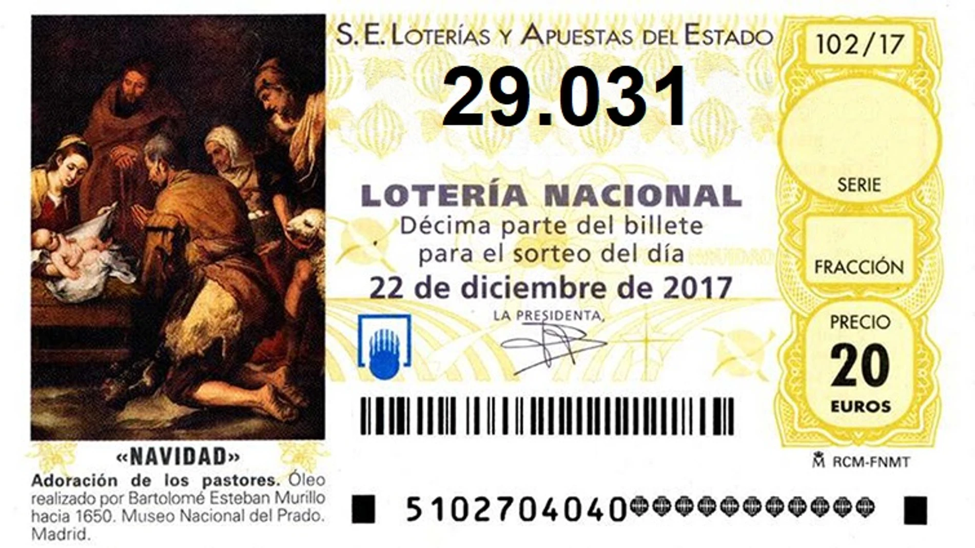 El 29.031, un cuarto quinto premio muy repartido