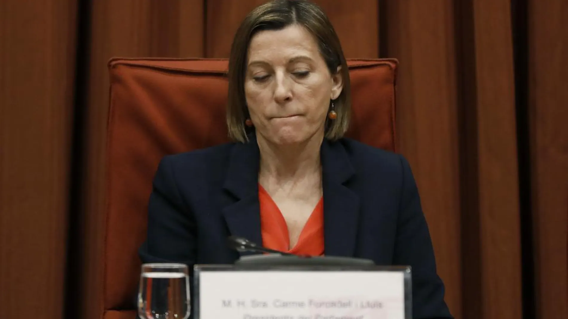 La presidenta de la diputación permanente del Parlament Carme Forcadell