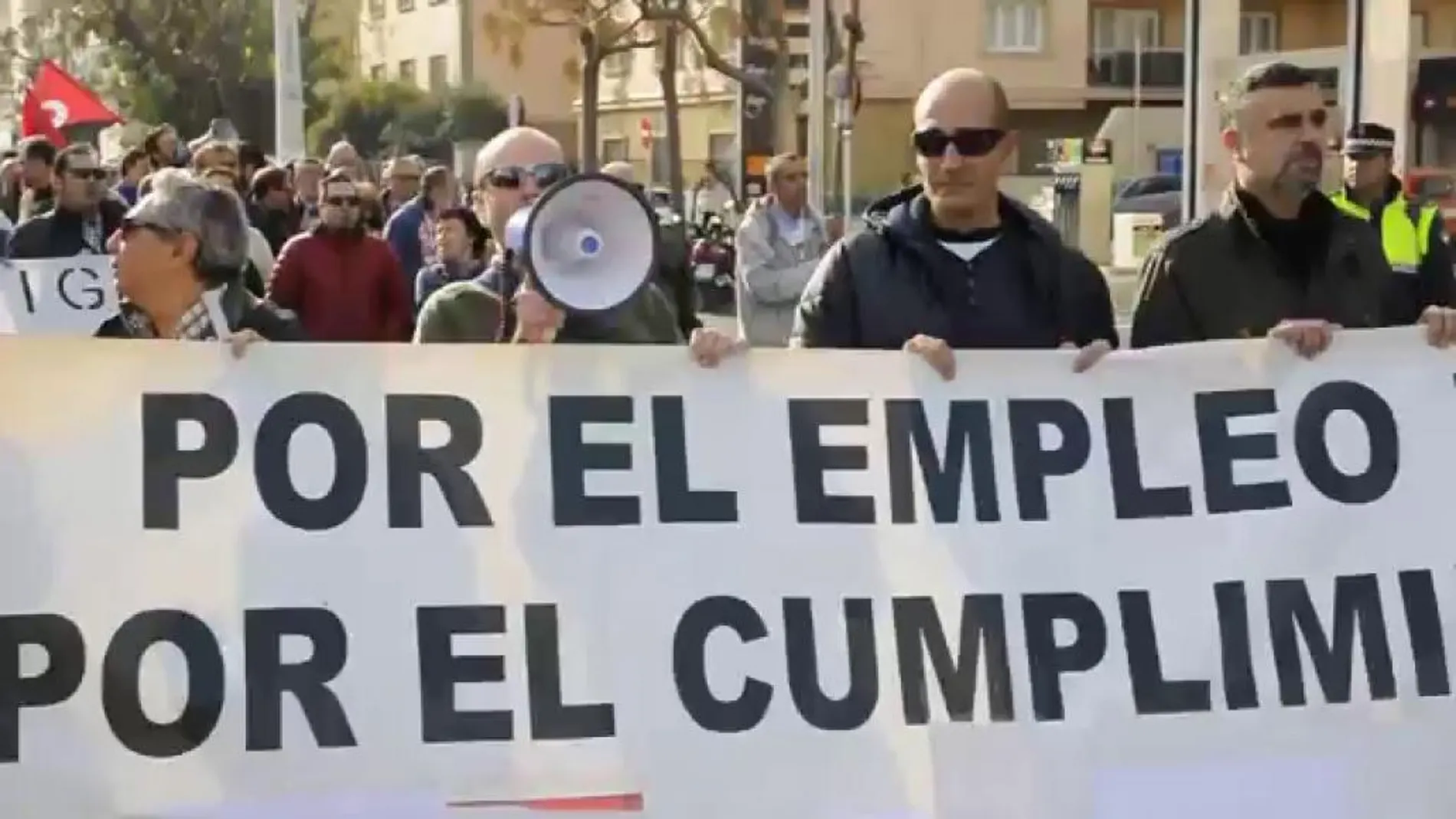 Ex trabajadores de Delphi cumplen mil días de encierro en Cádiz
