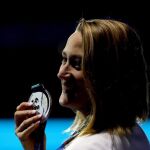 La nadadora española Mireia Belmonte en el Mundial de Natación de Budapest (Hungría)