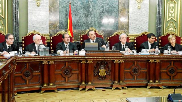 El tribunal del «procés», ayer presidido por Manuel Marchena