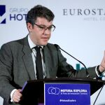 El ministro de Energía Álvaro Nadal, durante su intervención en la clausura del Foro de Innovación Turística "Hotusa explora"