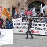 Protesta en Salamanca de los empleados de Ceiss