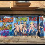 Imagen del mural feminista en Villarrobledo