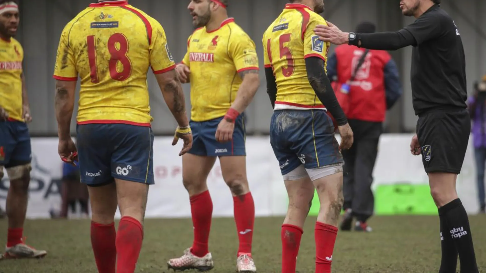 Imagen del España Bélgica de Rugby jugado el pasado 18 de marzo. Ap